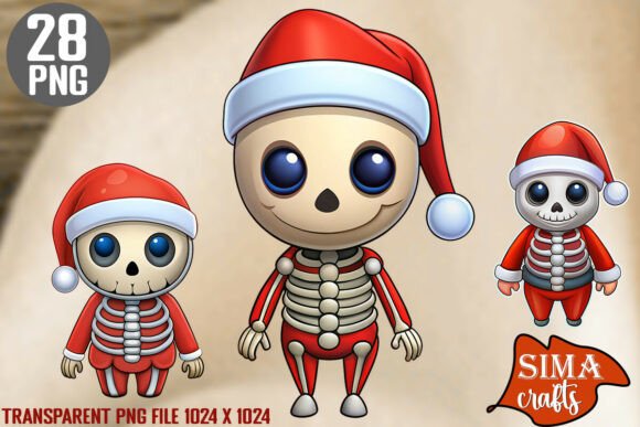 28 High-Christmas Skeleton Sublimation