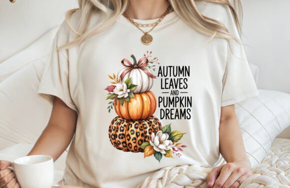 Autumn Leaves Fall T-shirt Design PNG Review