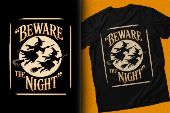 Beware the Night Halloween Witch T-shirt