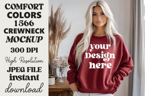 Comfort Colors 1566 Mockup Crimson 17 Review for Real Embroidery Projects