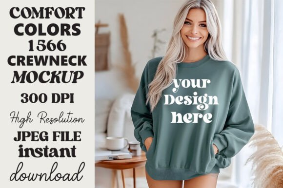 Comfort Colors1566 Mockup Blue Spruce 23 Review for Real Projects