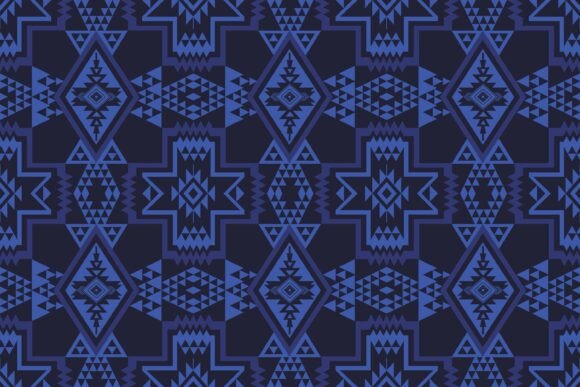 Monochrome Blue Navajo Pattern Review for Real Projects