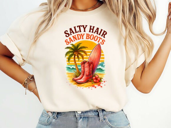 Salty Hair Sandy Boots T-Shirt Design Review