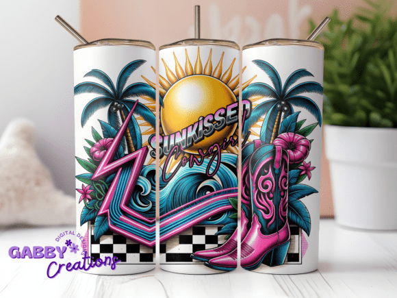 Sunkissed Cowgirl Tumbler, Summer PNG: A Designer’s Practical Take