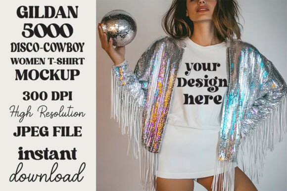Trendy Disco Ball Gildan 5000 Mockup 17 Review