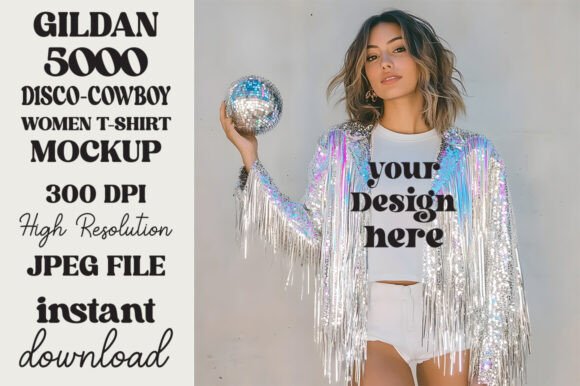 Trendy Disco Ball Gildan 5000 Mockup 3 Review