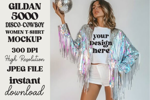Trendy Disco Ball Gildan 5000 Mockup 4 Review